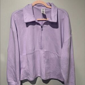 Reebox Lavender Quarter-Zip Pullover